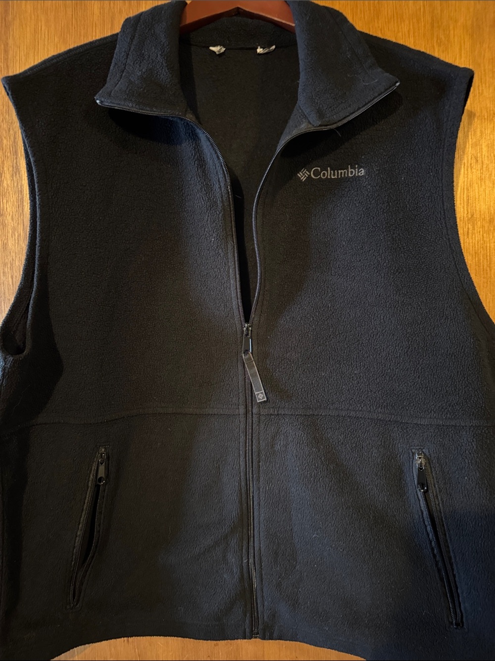 Columbia Black Men’s Fleece Vest - Full Zip